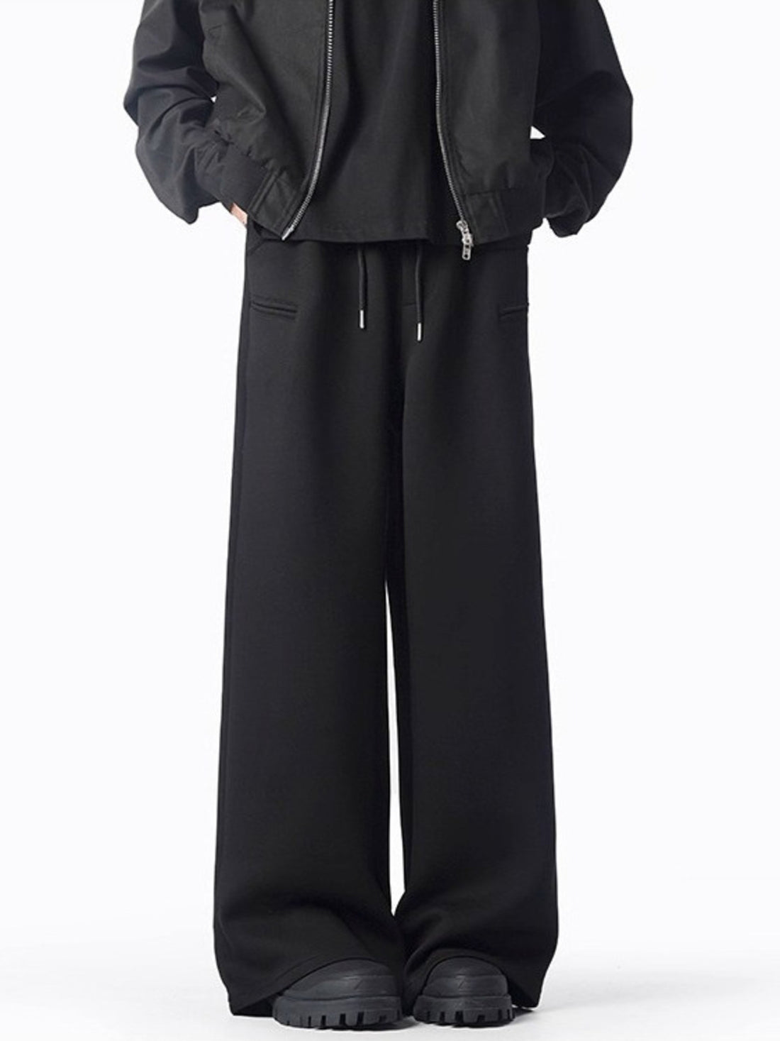Men's Plus Size Casual Wide Leg Sweatpants - cas7m