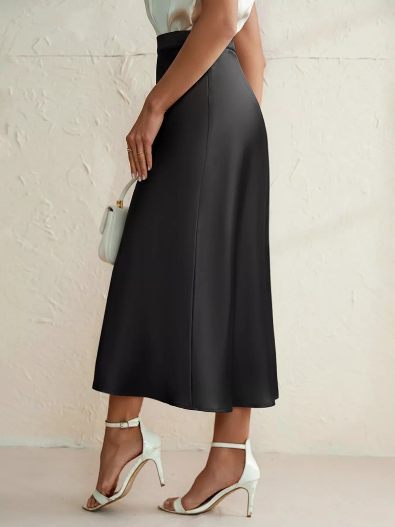 High Waist Midi Skirt - cas7m