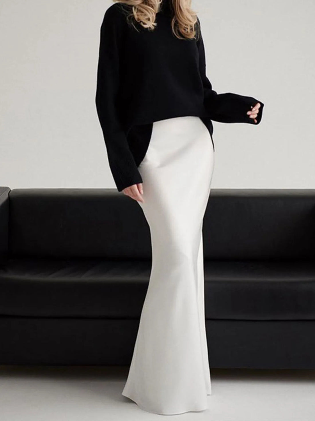 High-Waisted Maxi Skirt - cas7m