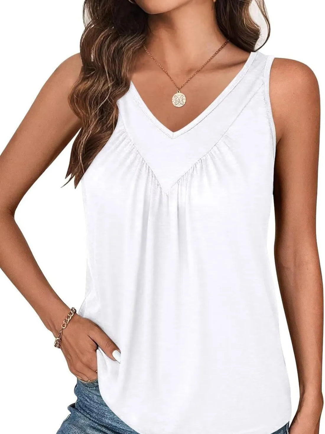SleekRuched Stretch Fit Top - Comfy Viscose Blend - cas7m