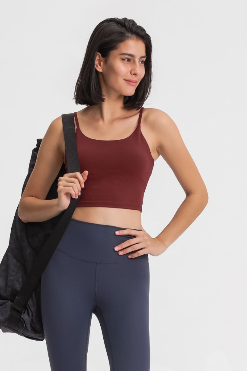 Millennia Feel Like Skin Scoop Neck Sports Cami - cas7m