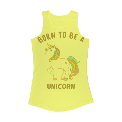 Born to be a unicorn Women Performance Tank Top - cas7m