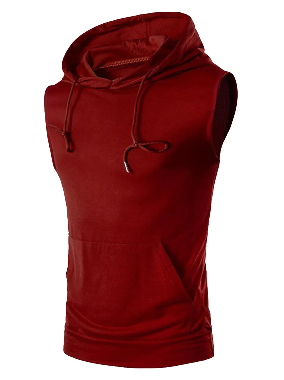 Men's Drawstring Hooded Tank - cas7m