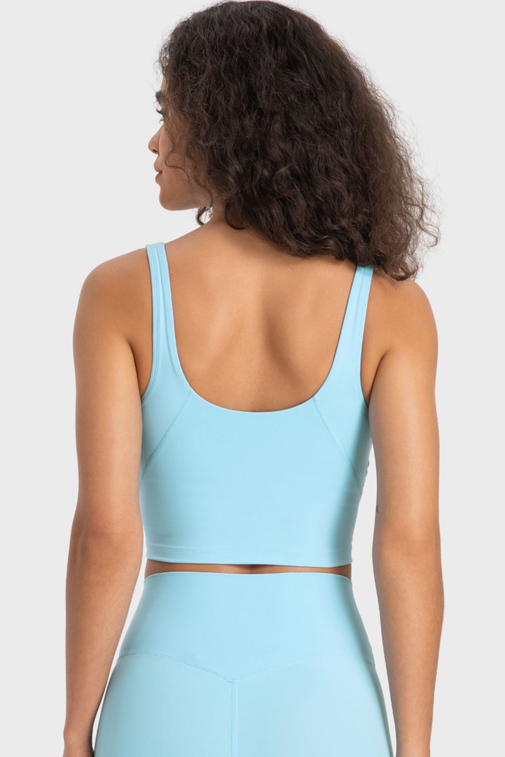 Millennia Deep V-Neck Crop Sports Bra - cas7m
