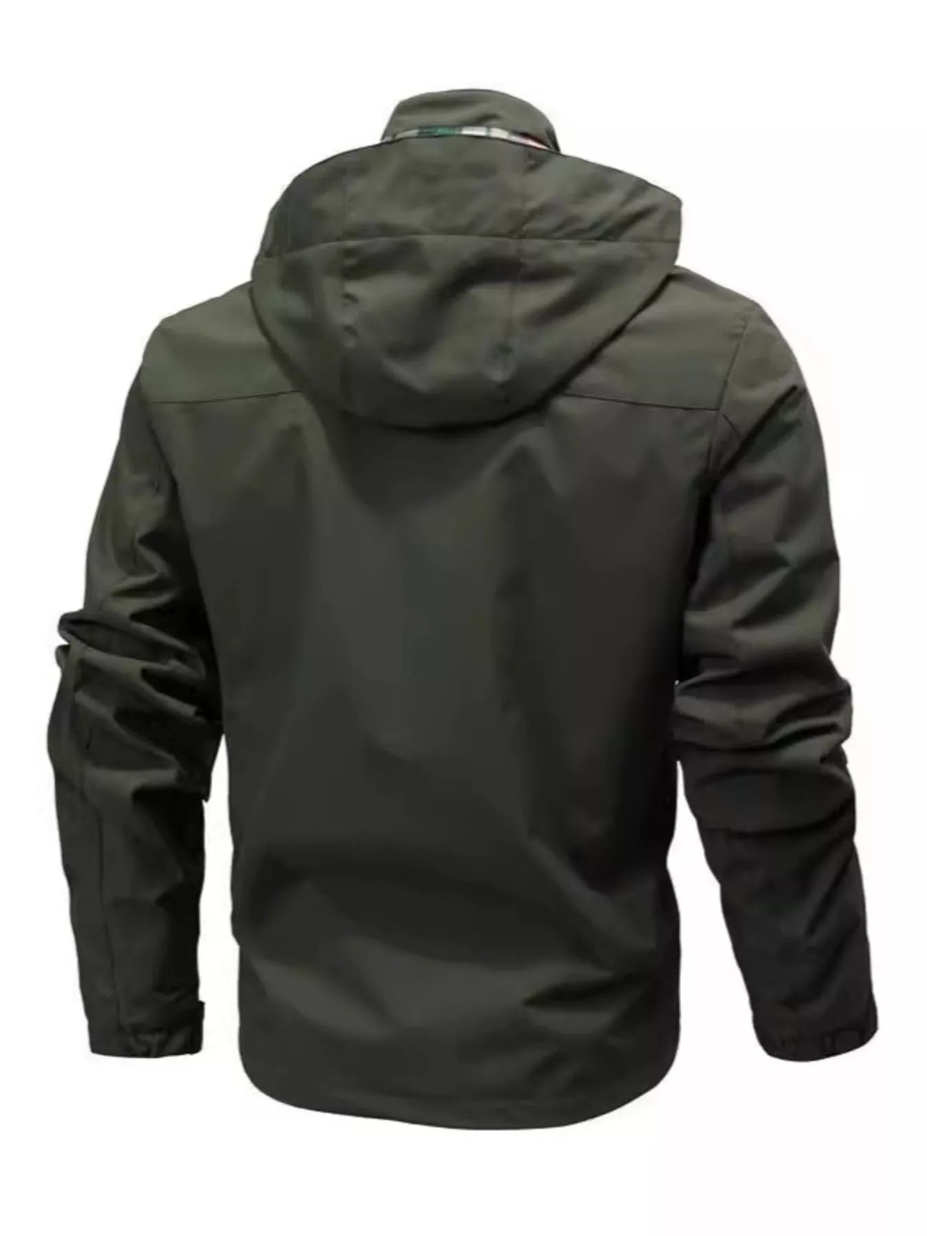 Men's Plus Size Hooded Outdoor Windproof Coat - cas7m