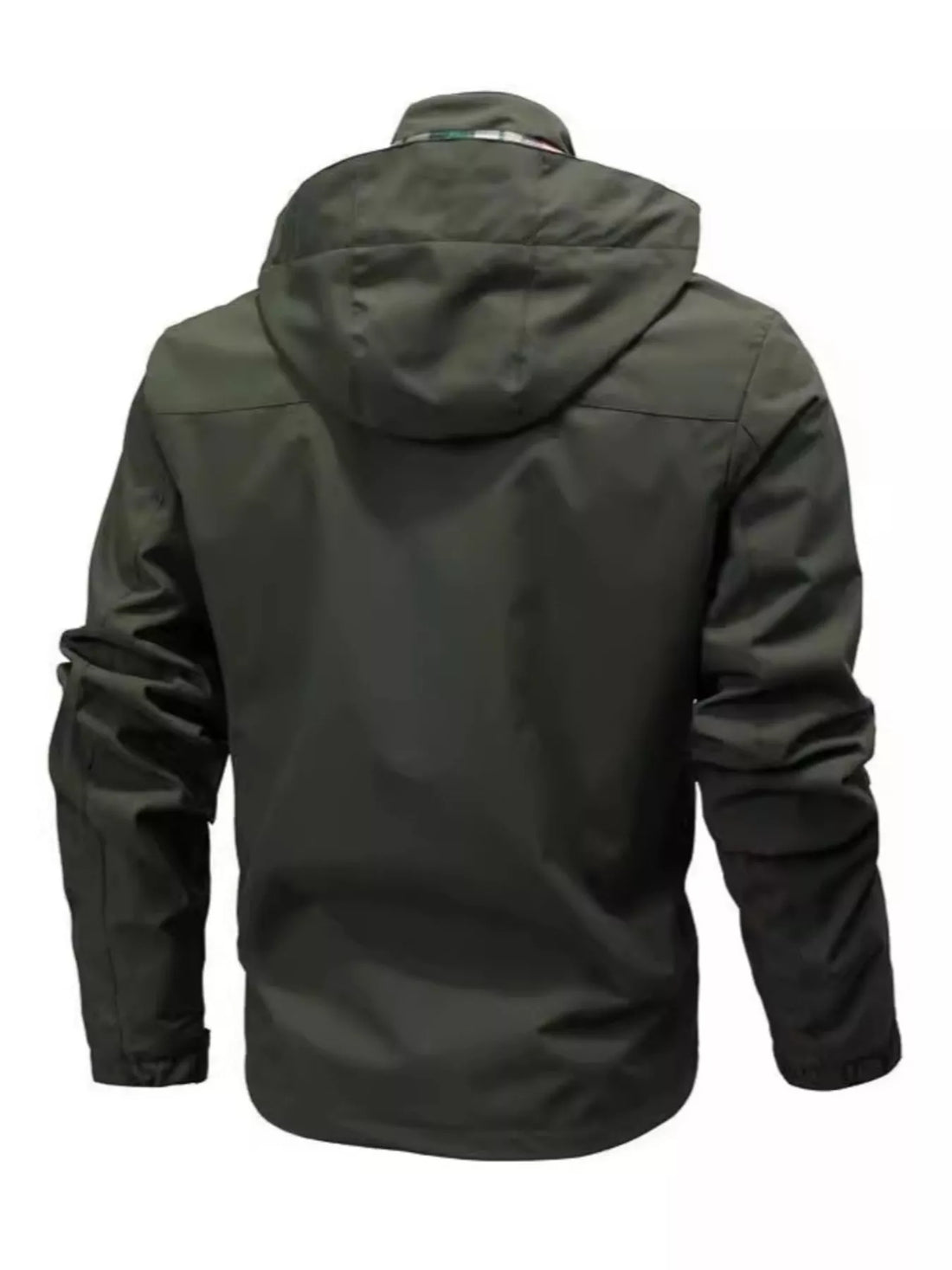 Men's Plus Size Hooded Outdoor Windproof Coat - cas7m
