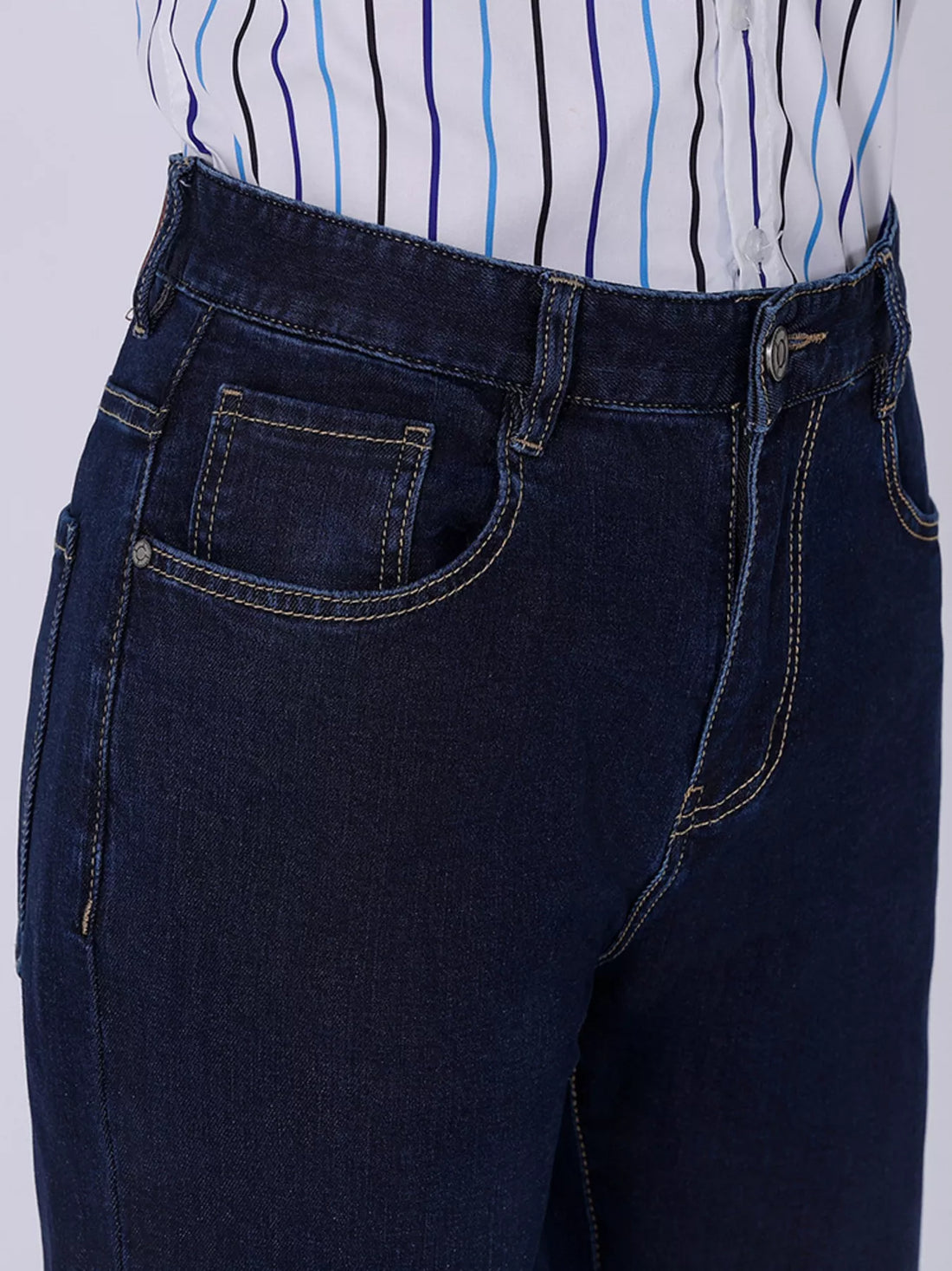 Men's Wash Straight-Leg Jeans - cas7m