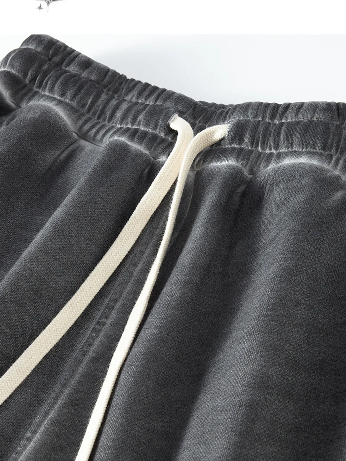 Men's Drawstring Washed Straight Sweatpants - cas7m