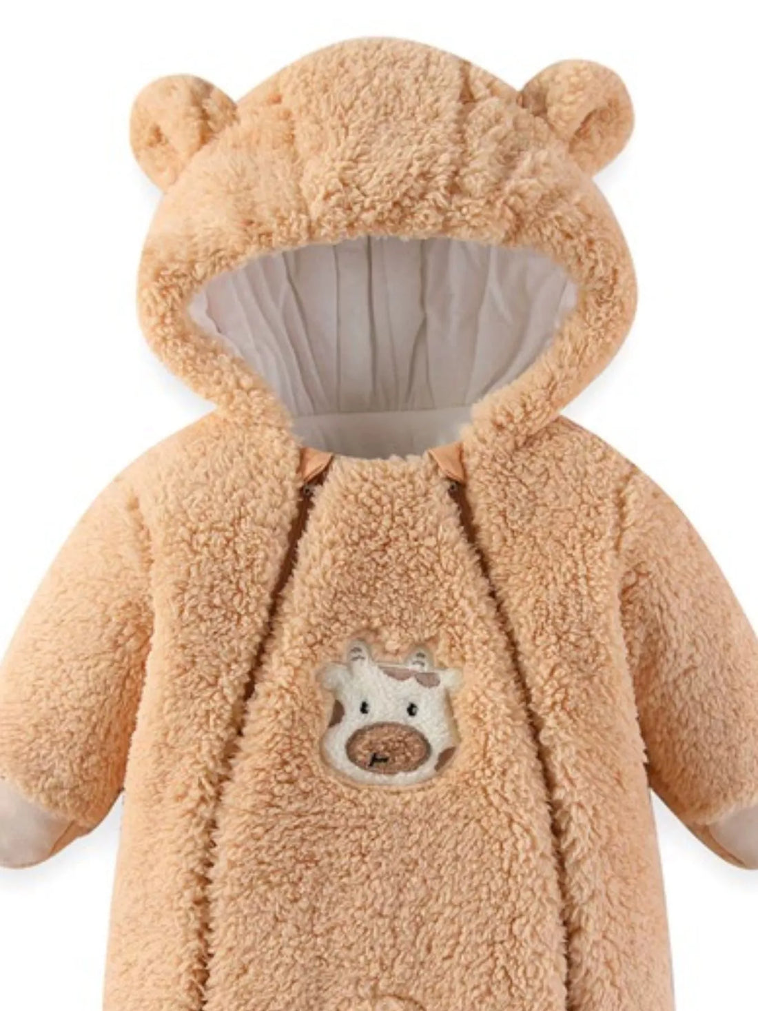 Cute Bunny Hooded Fleece One-Piece - cas7m