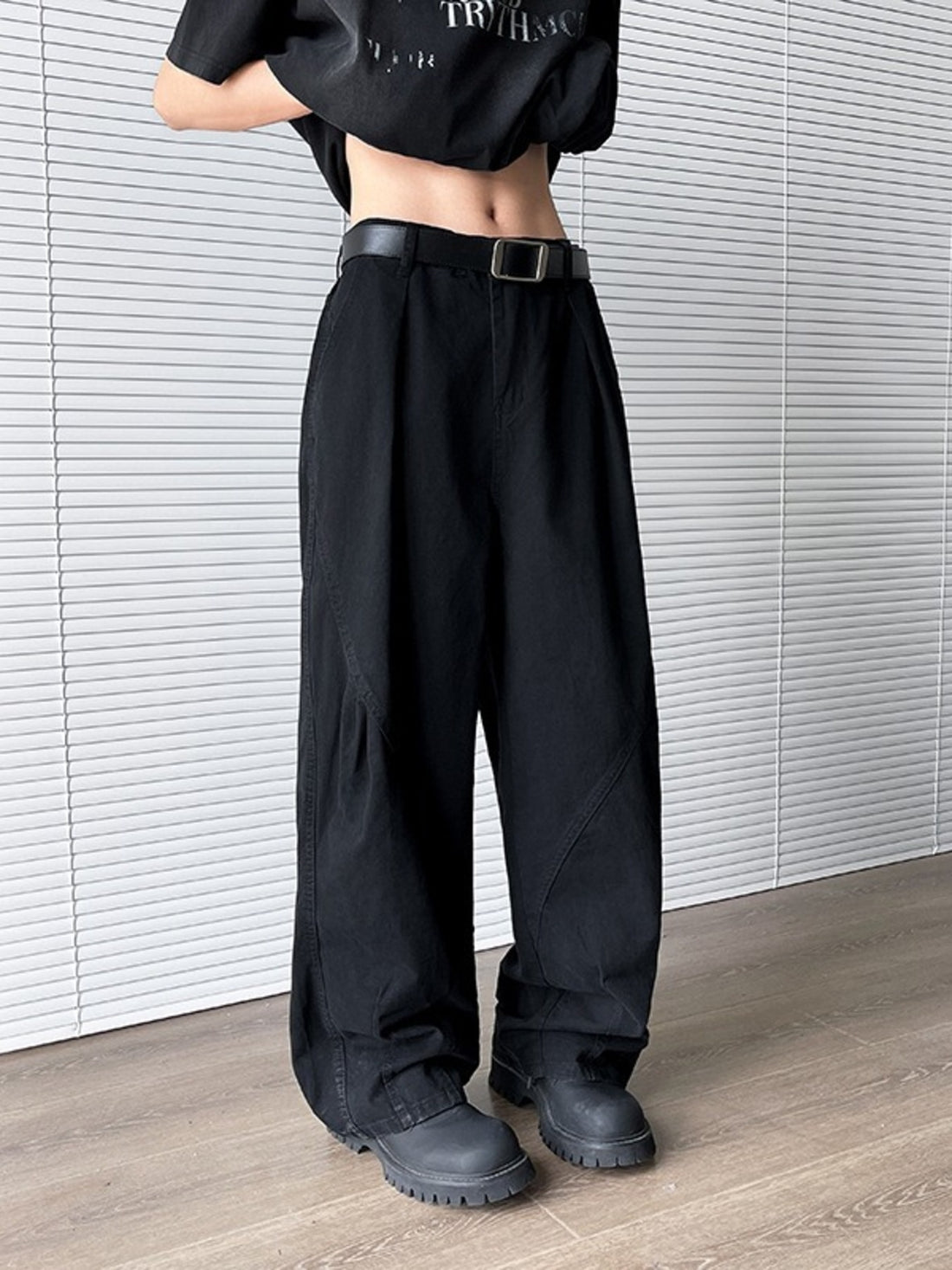 Men's Plus Size Wide Leg Pants - cas7m