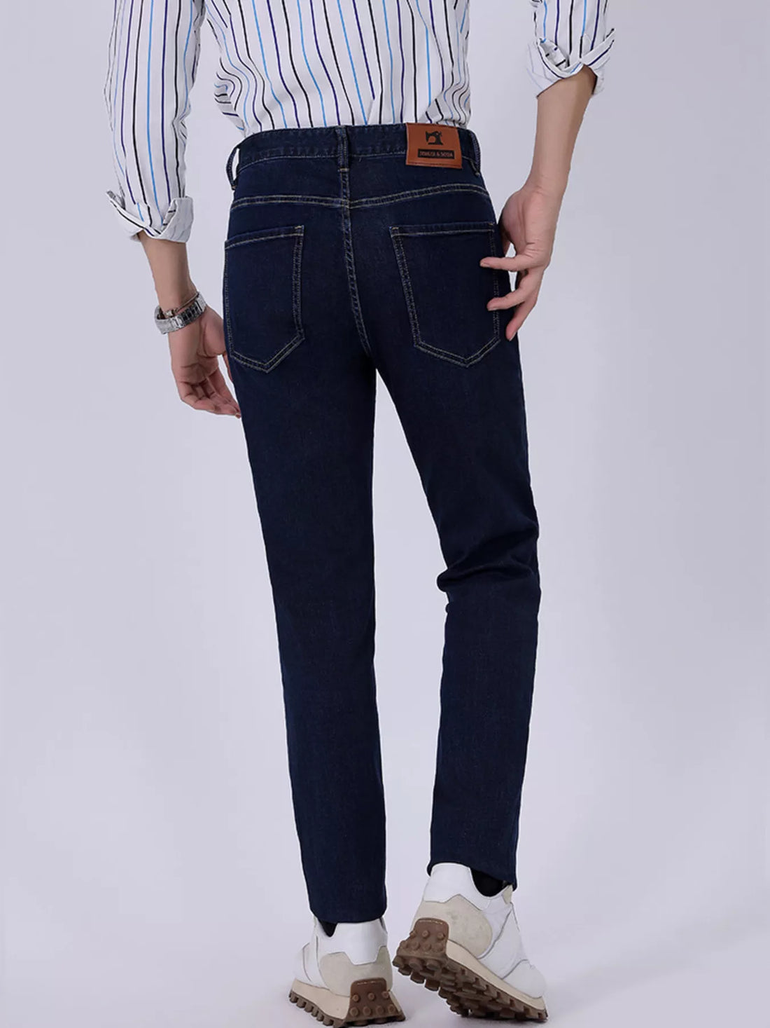 Men's Wash Straight-Leg Jeans - cas7m