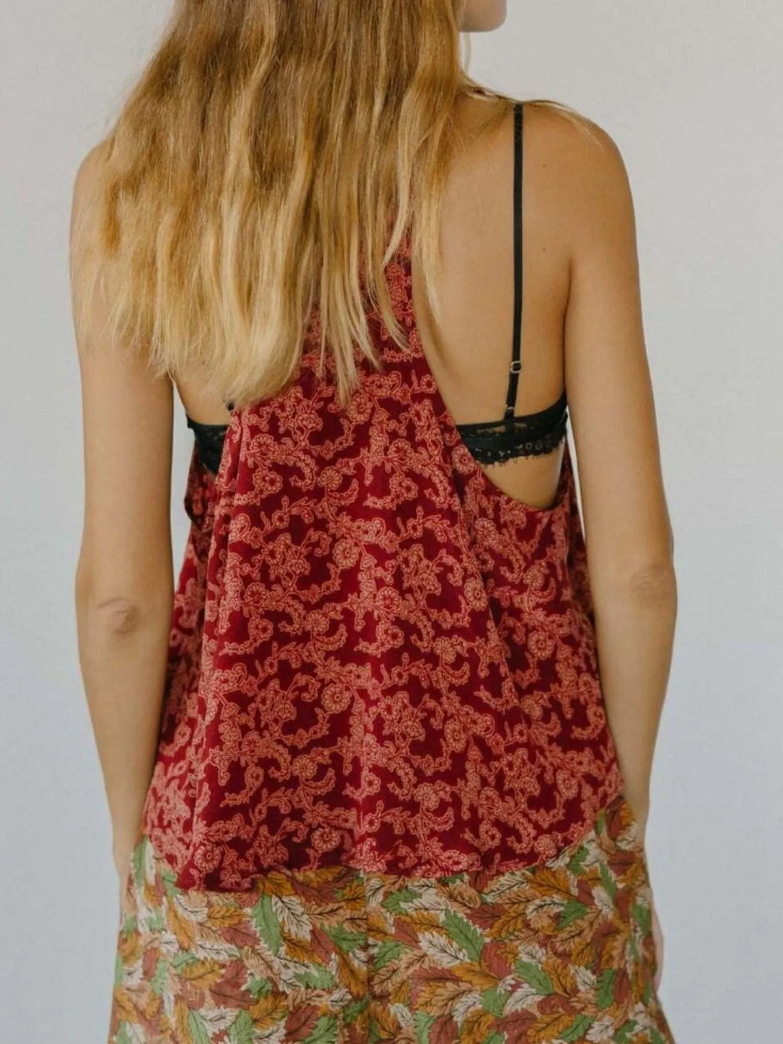 Printed Scoop Neck Tank - cas7m