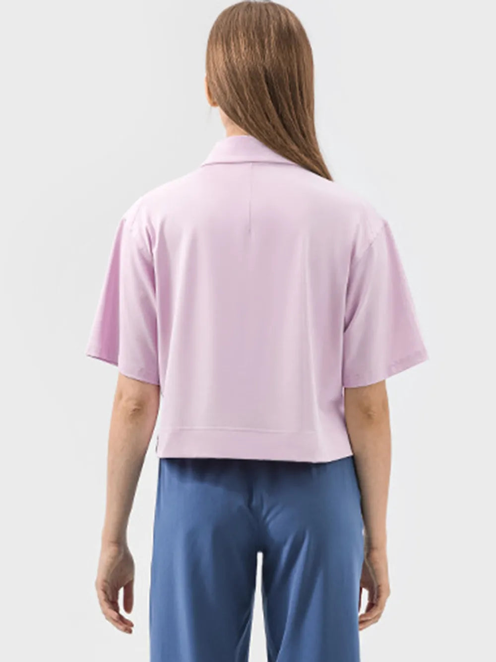 Millennia Half Button Short Sleeve Active T-Shirt - cas7m