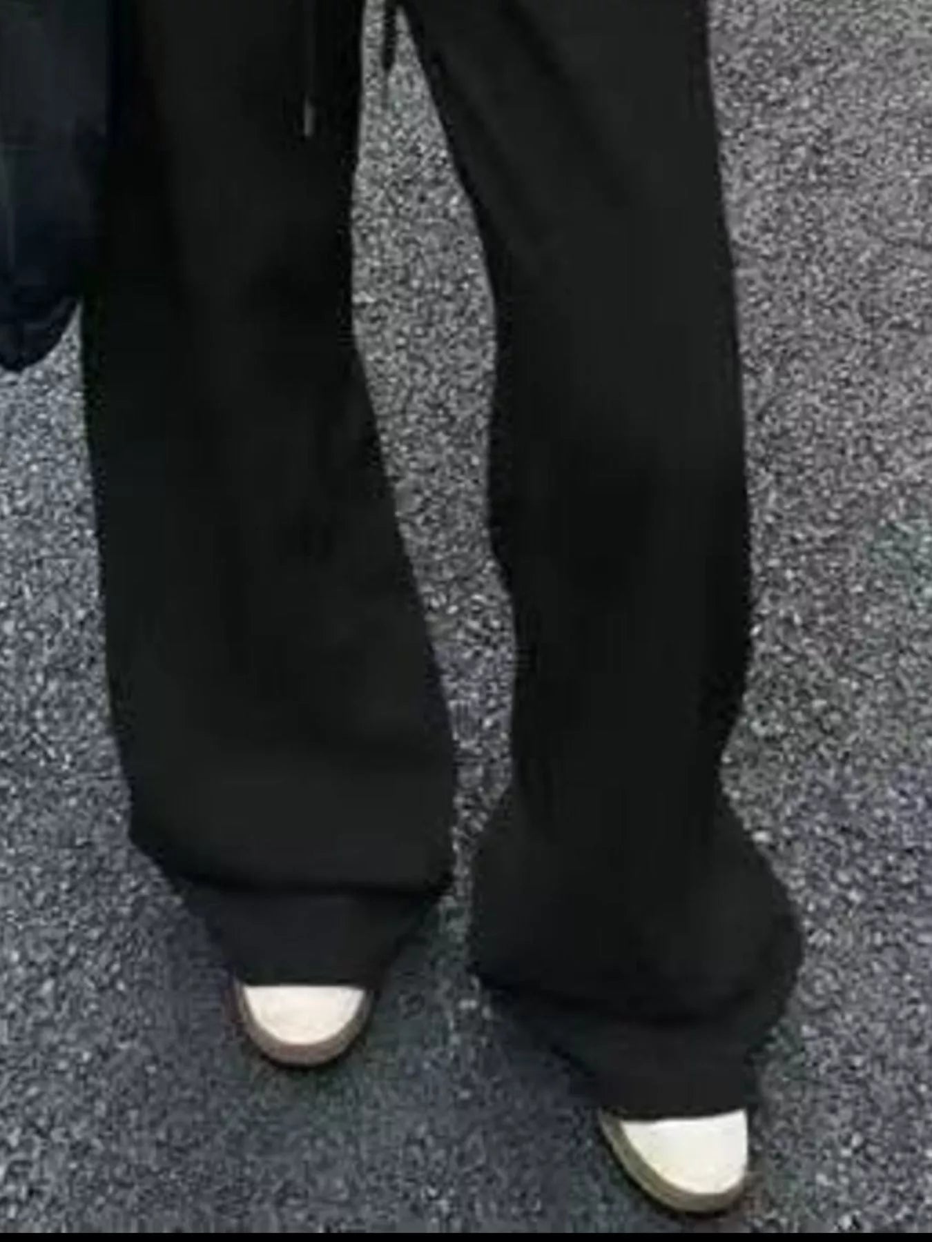 Wide Leg Drawstring Sweatpants - cas7m