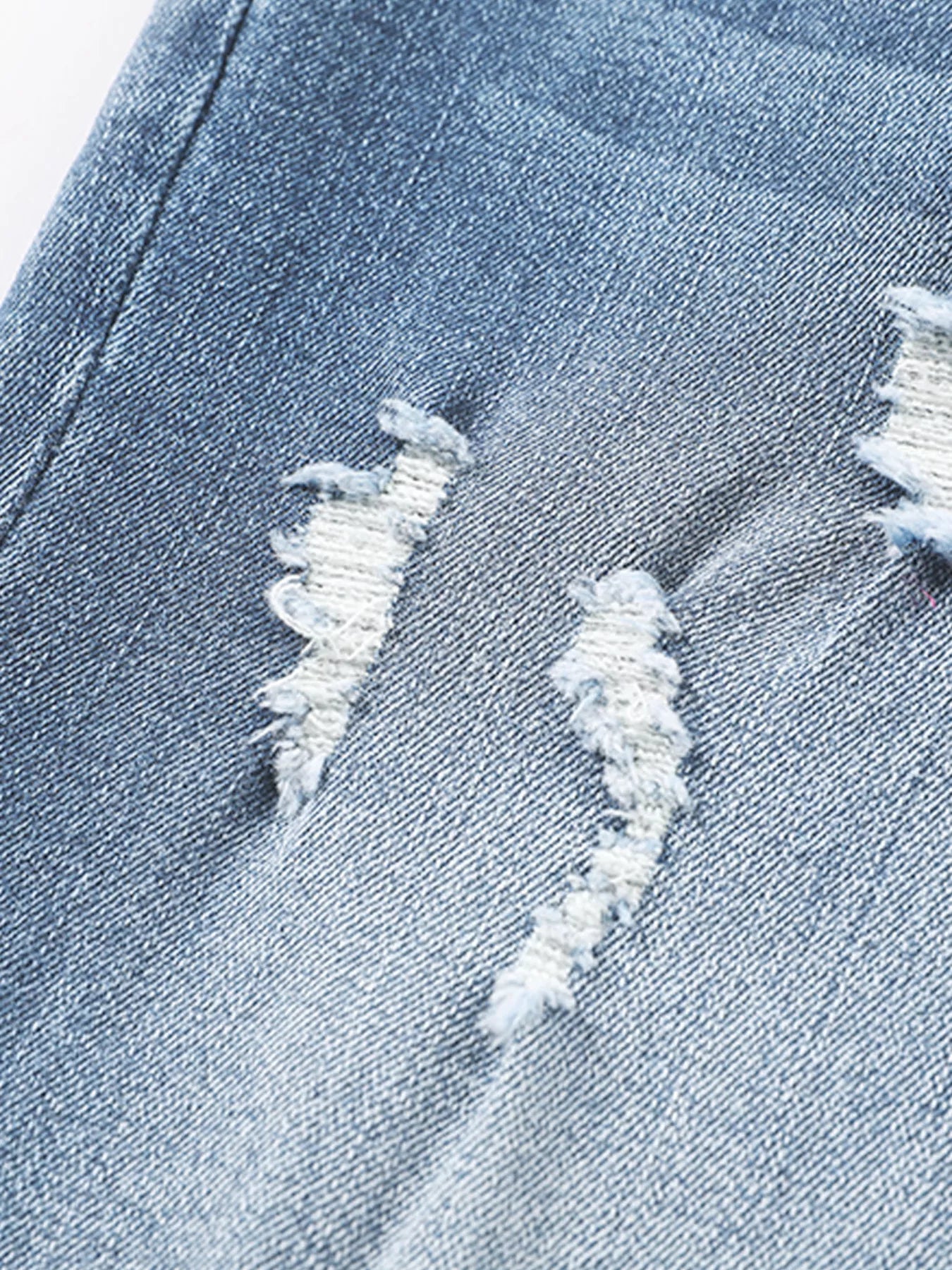 Vintage Stretch Distressed Denim Jeans - Comfort & Style - cas7m