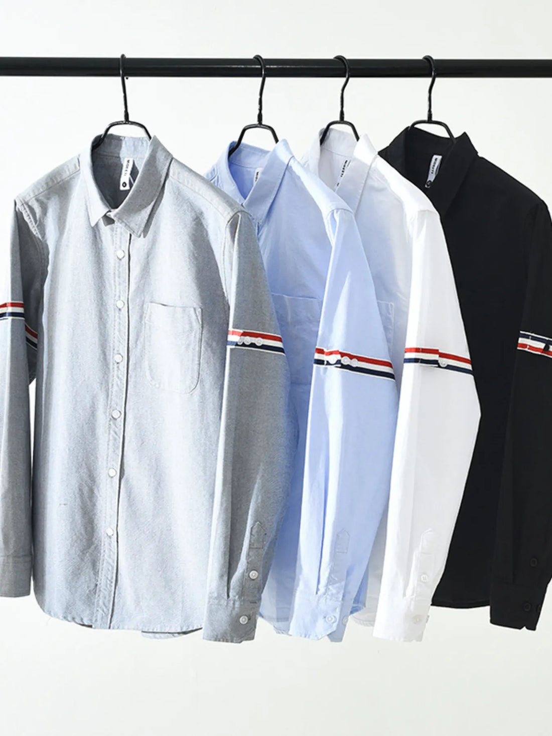 Men's Plus Size Long Sleeve Button-Up Shirt - cas7m