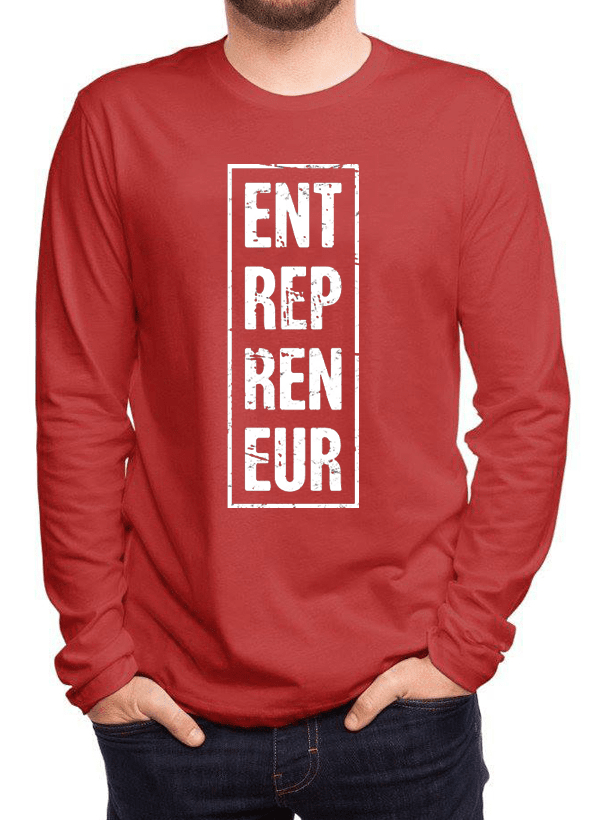 Entrepreneur Vertical Full Sleeves T-shirt. - cas7m