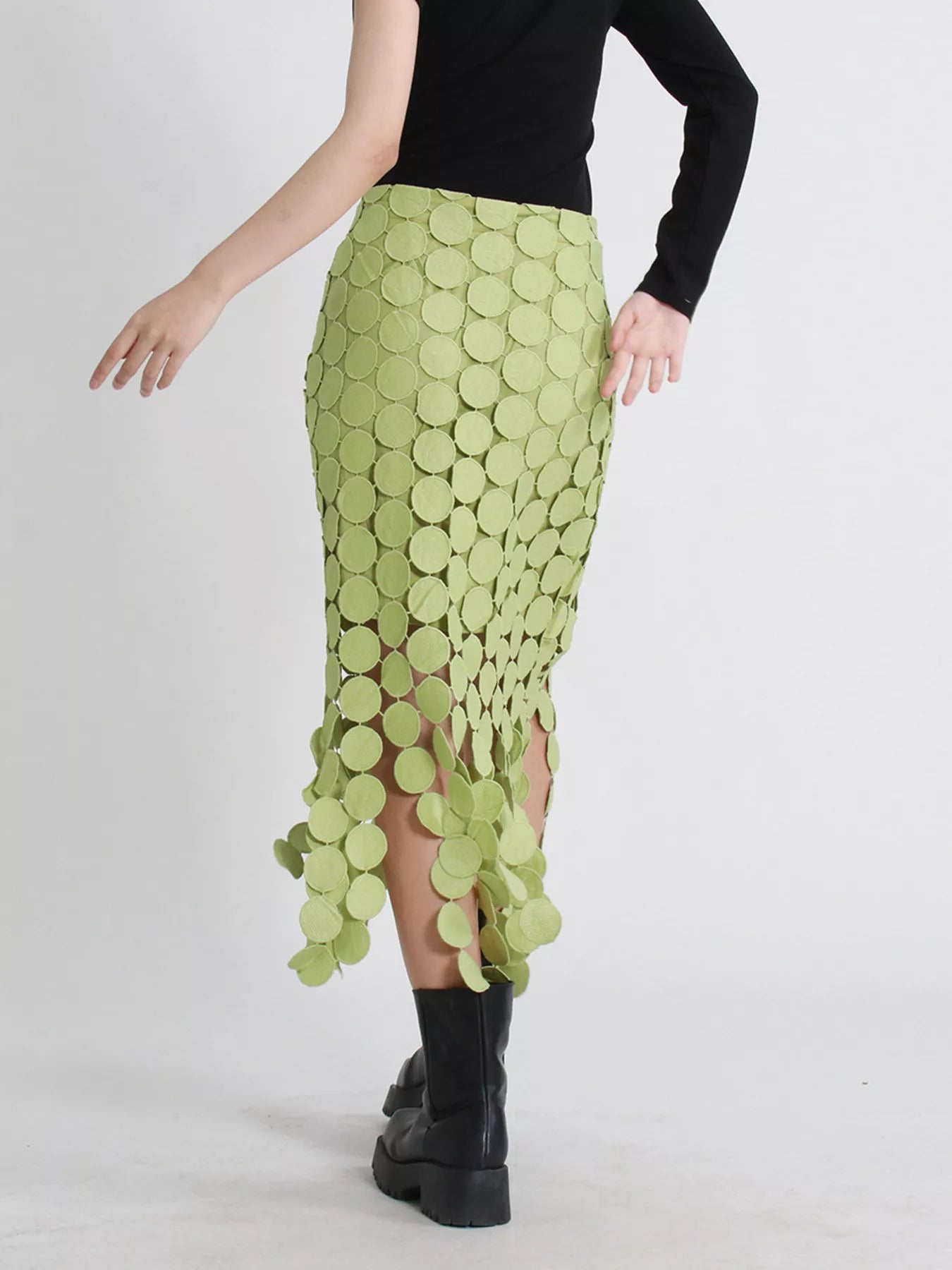 Fringe Midi Skirt - cas7m
