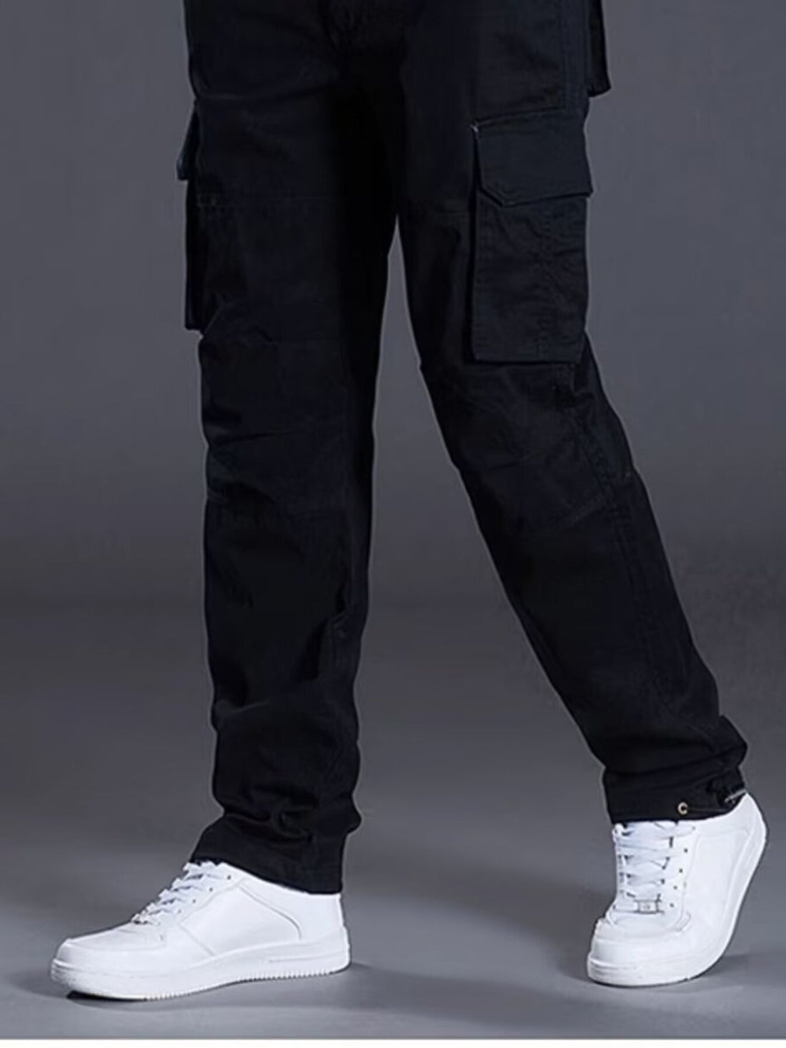 Men's Plus Size Relaxed Fit Cargo Pants - cas7m