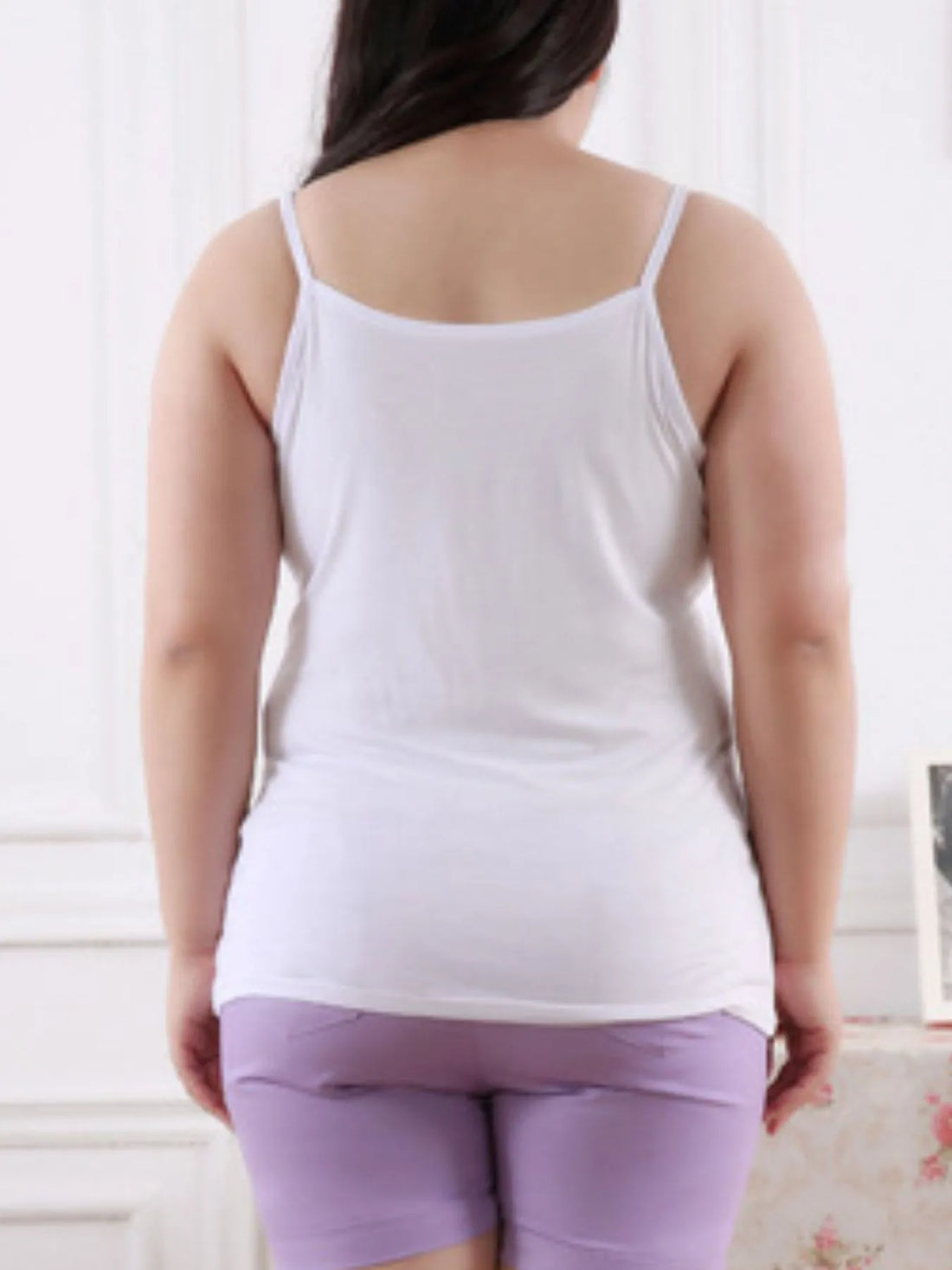 Solid Color Scoop Neck Tank Top - cas7m