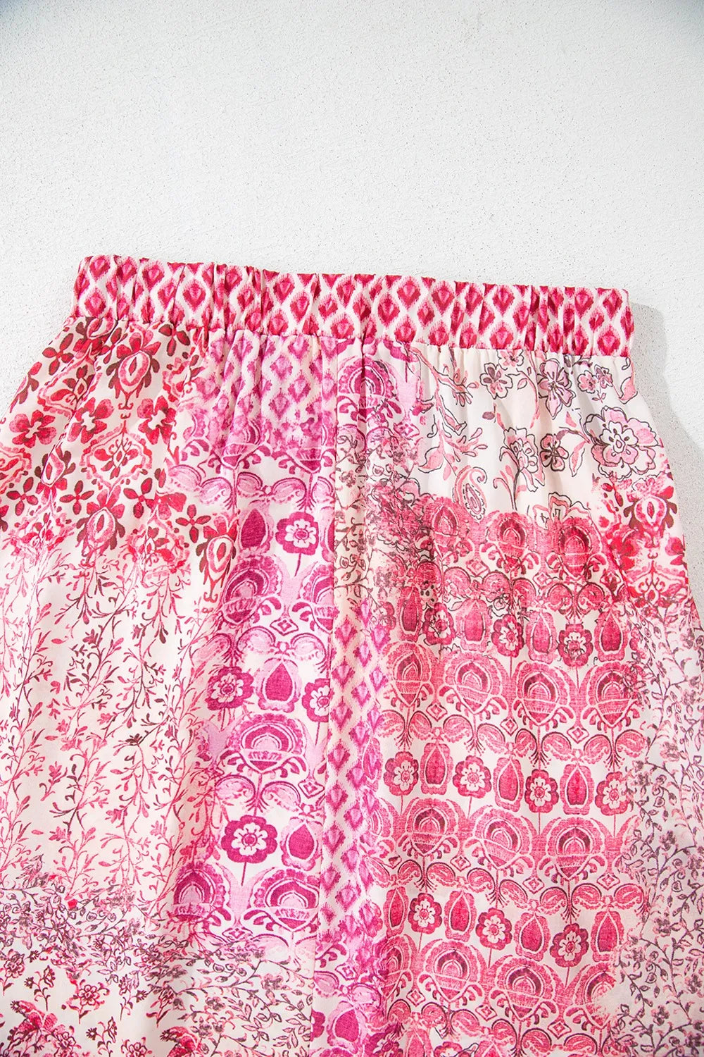 Printed Tassel Drawstring High Waist Maxi Skirt - cas7m