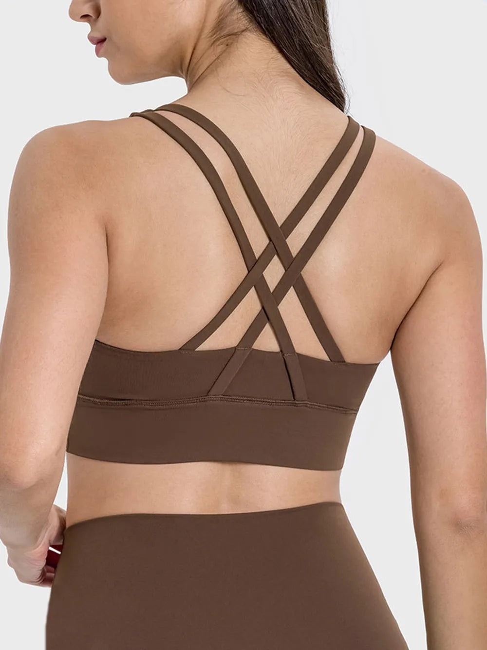 Millennia Crisscross Scoop Neck Active Tank - cas7m