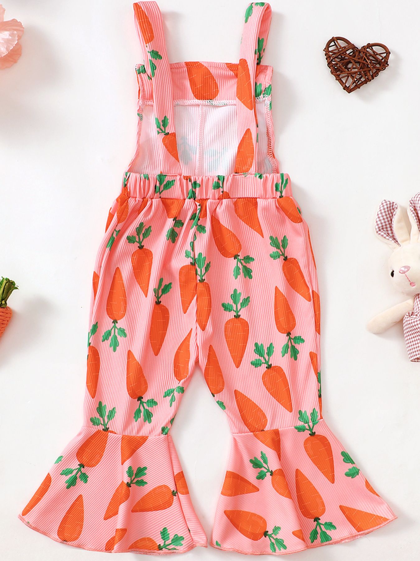 Children's Printed Flare Overalls - cas7m
