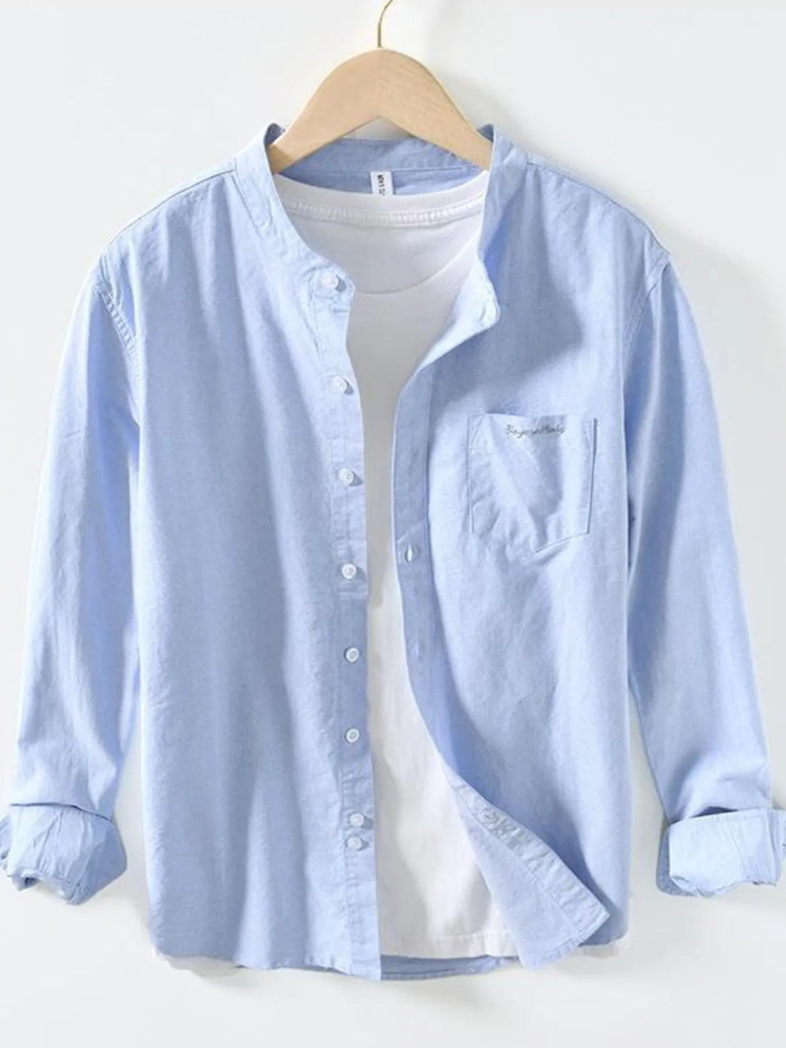 Men's Button Up Long Sleeve Shirt - cas7m