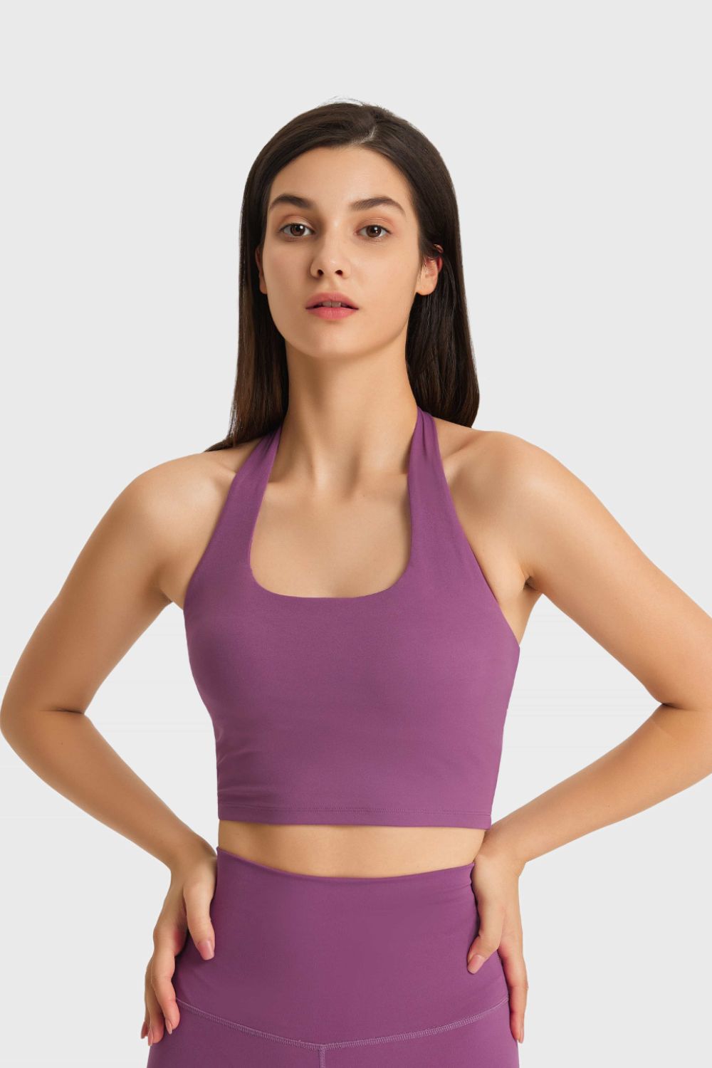 Millennia Breathable Halter Neck Sports Bra - cas7m