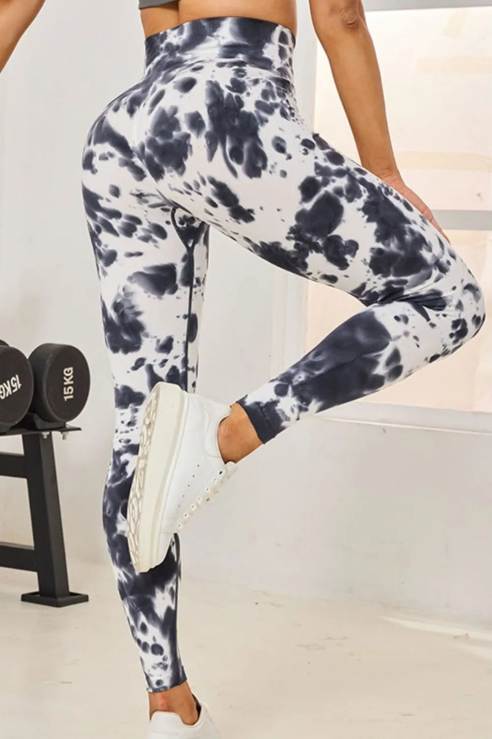 Basic Stretch Nylon-Spandex Leggings - Comfort Fit - cas7m