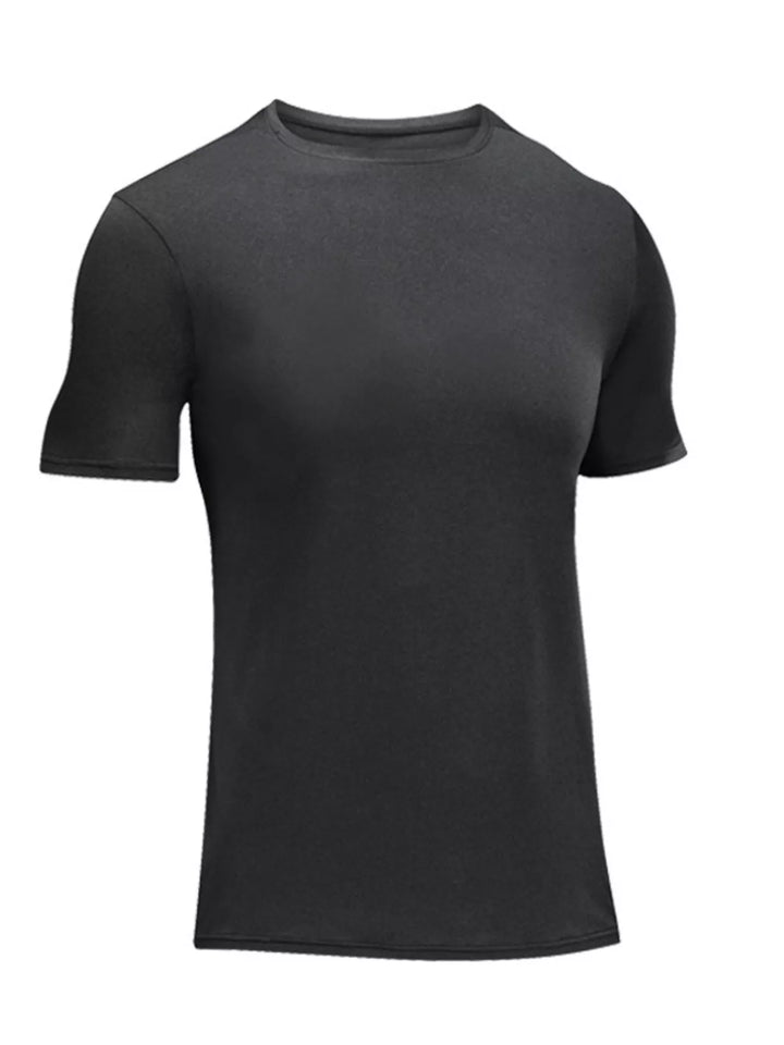 Men's Plus Size Round Neck Short Sleeve T-Shirt - cas7m