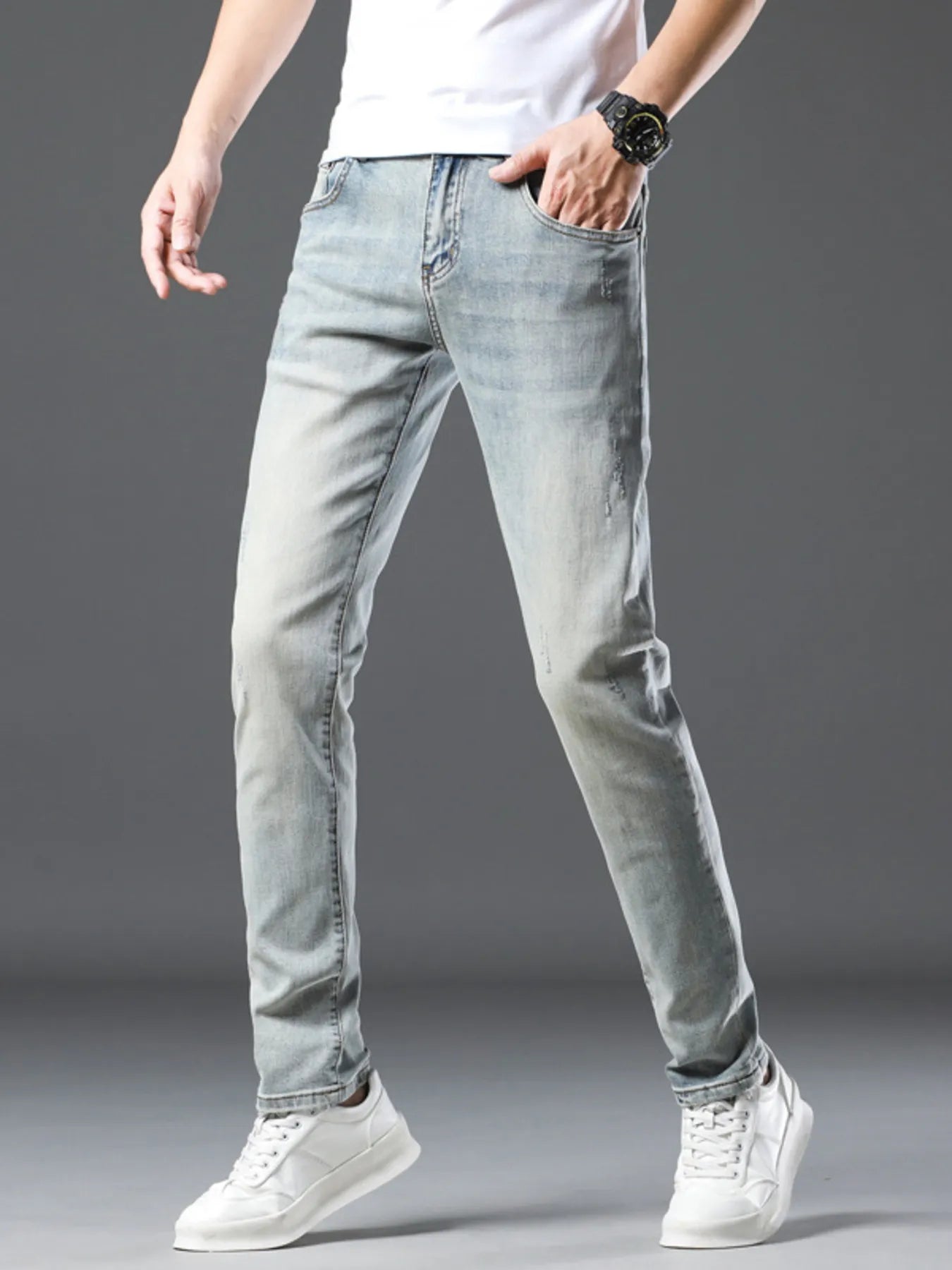 Men's Wash Slim Fit Jeans - cas7m