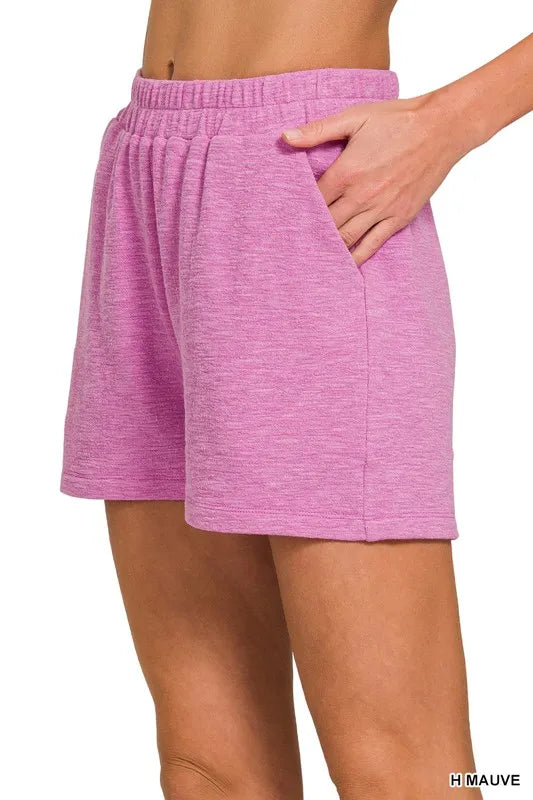 Zenana Cotton Slub Shorts - cas7m