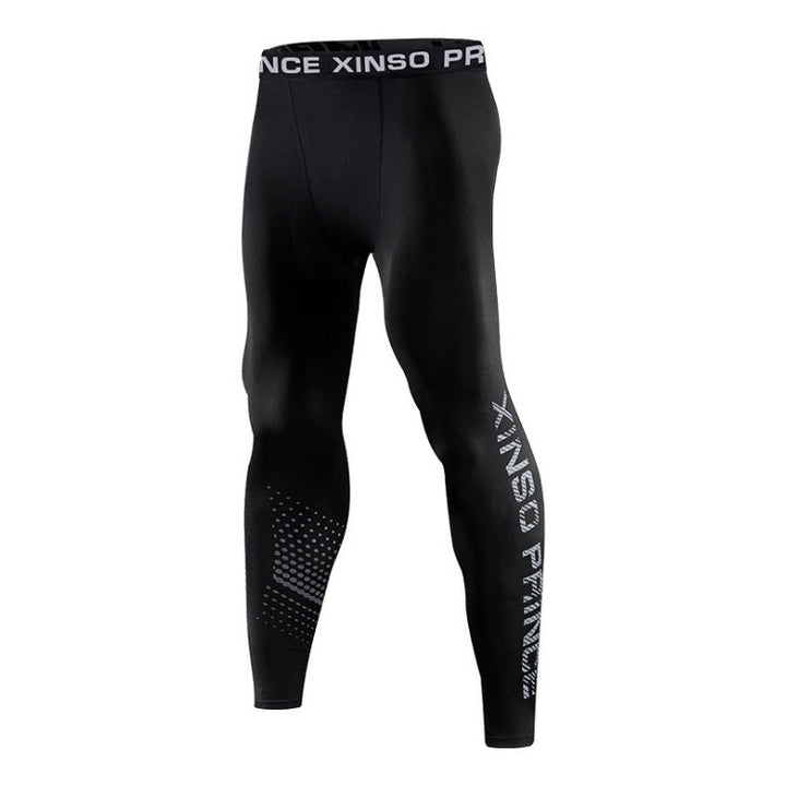 Men's High Elastic Quick Dry Fitness Pants - cas7m