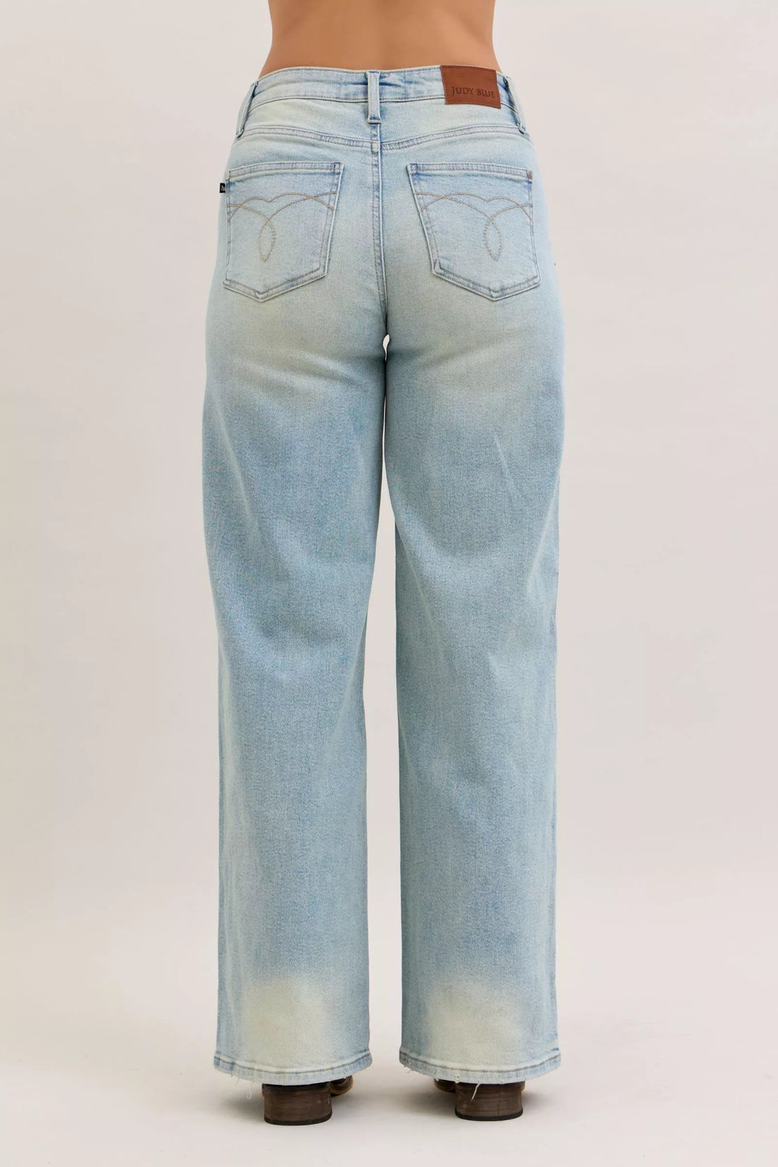 Chic High Waist Straight Leg Jeans - Classic & Versatile - cas7m
