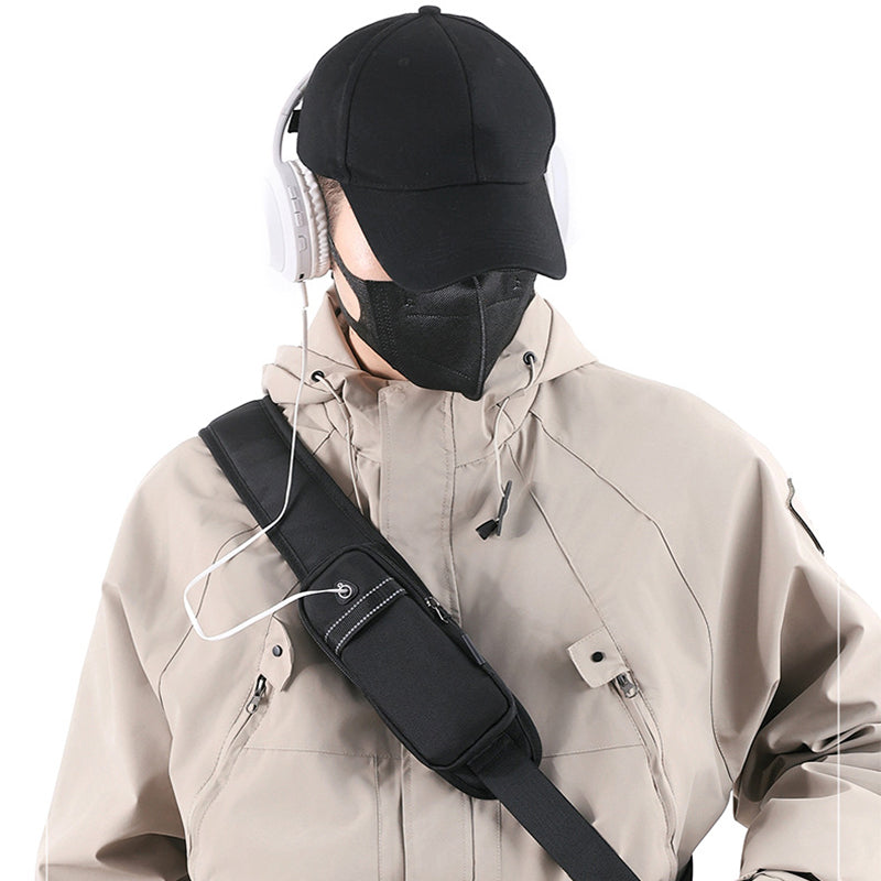 Men's Oxford Cloth Splash-proof Shoulder Crossbody Chest Bag - cas7m