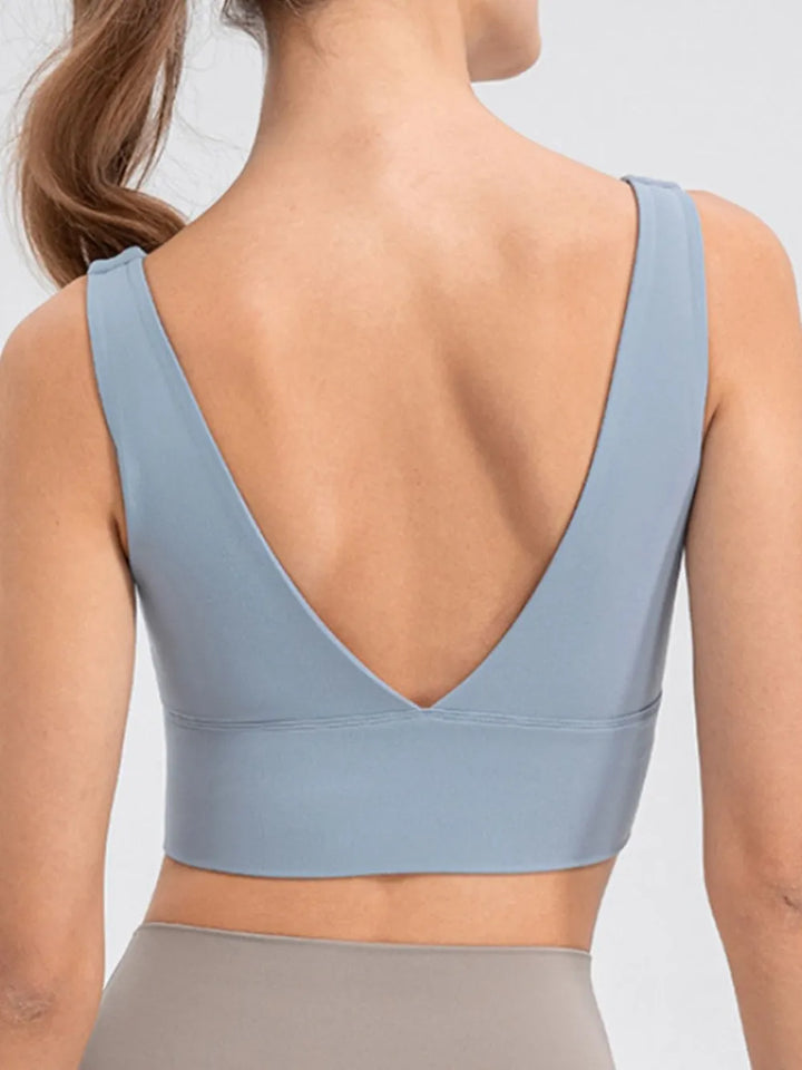 Scoop Neck Wide Strap Active Tank - cas7m