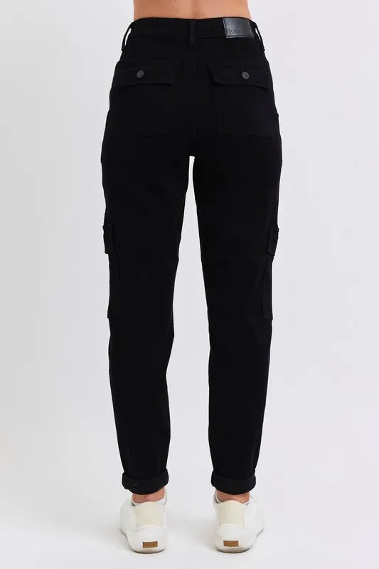 Judy Blue Full Size High Waist Cargo Cuffed Jogger Plus Size - cas7m