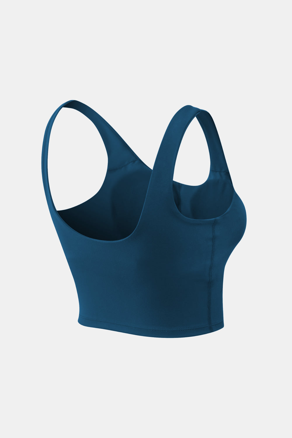 Cropped Scoop Neck Active Tank Top - cas7m