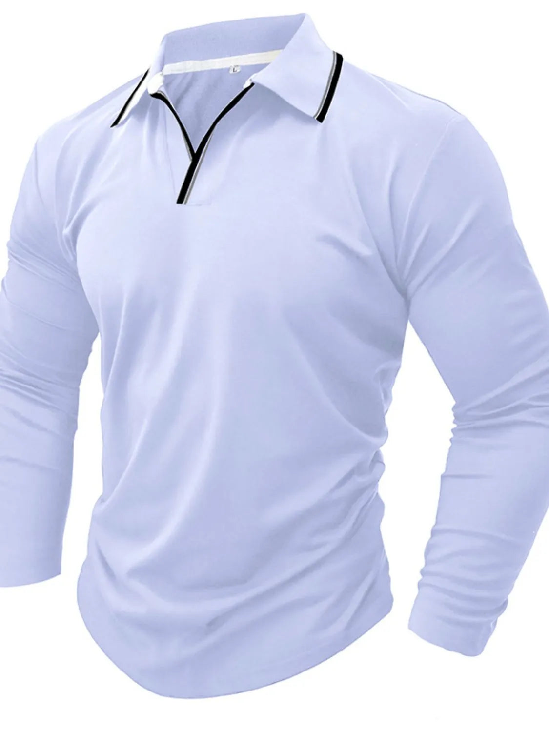 Men's Classic Long Sleeve Polo Shirt - cas7m