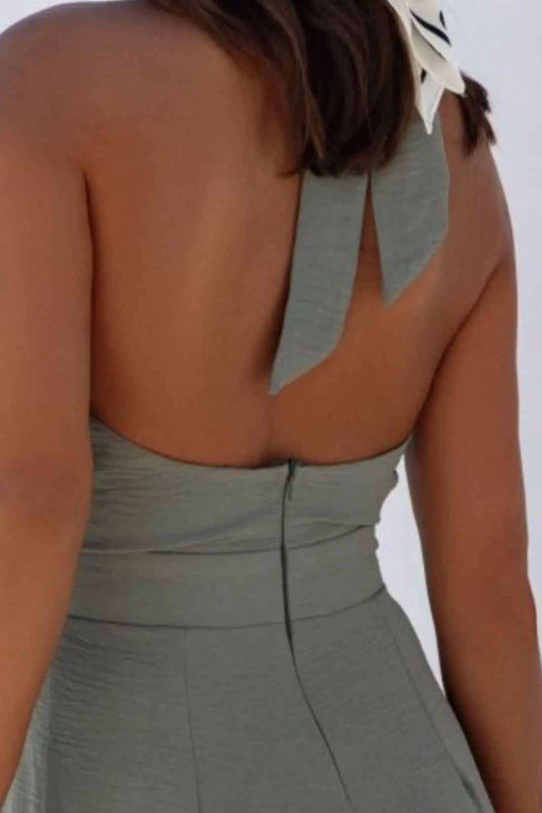 Crisscross Cutout Backless Maxi Dress - 100% Polyester Elegance - cas7m