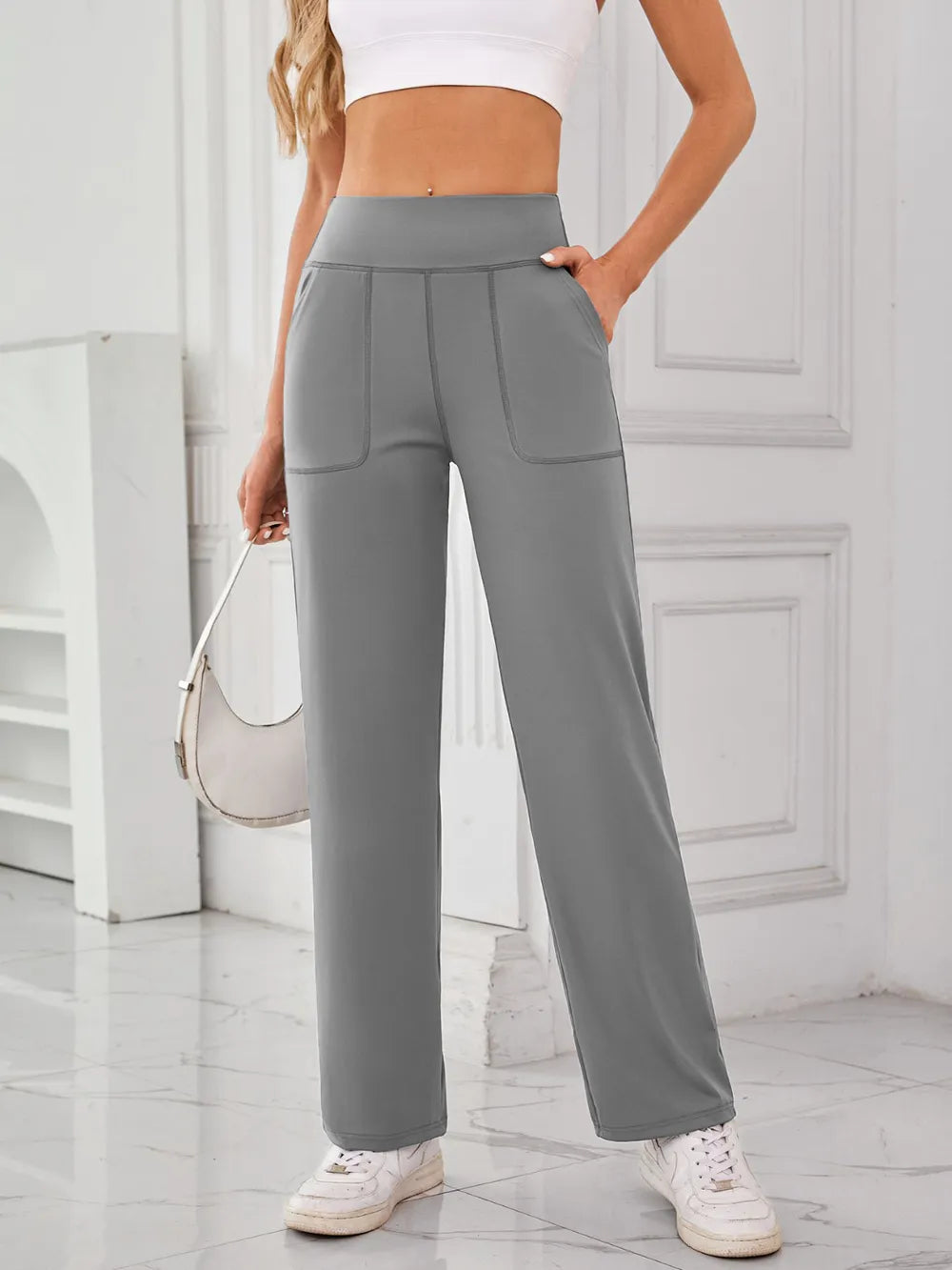 Basic Stretch Nylon-Spandex Leggings - Comfortable & Stylish - cas7m