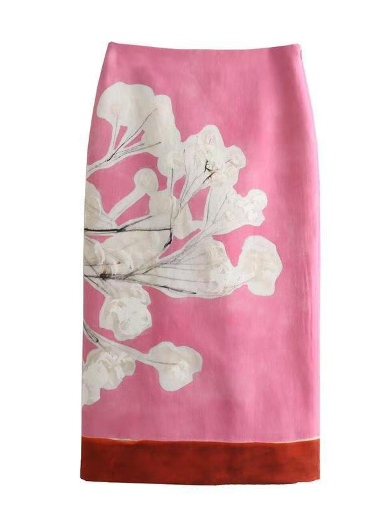 Floral Print Skirt - cas7m