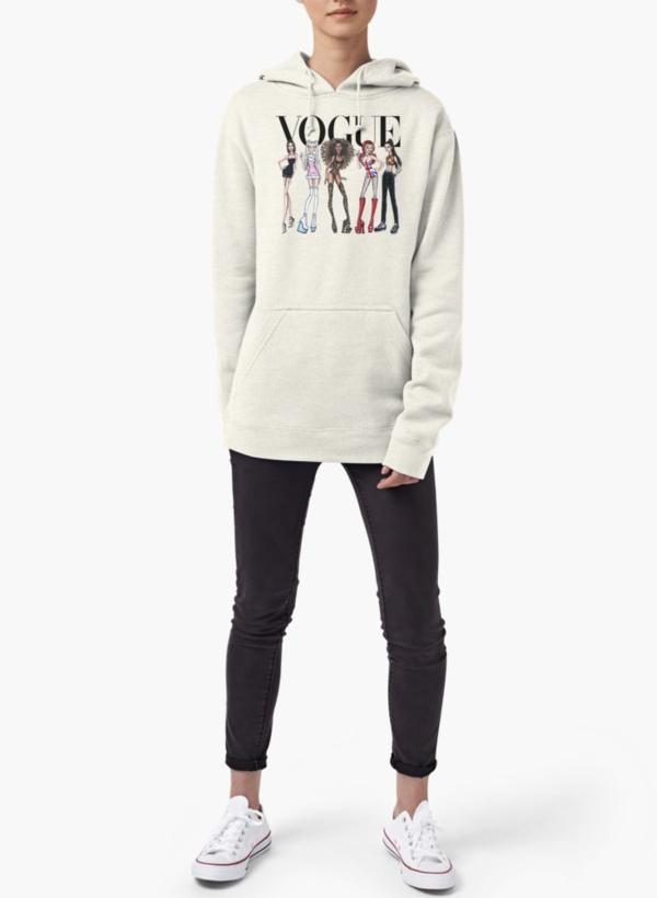 VOGUE - SPICE GIRLS WOMEN HOODIE GRAY - cas7m
