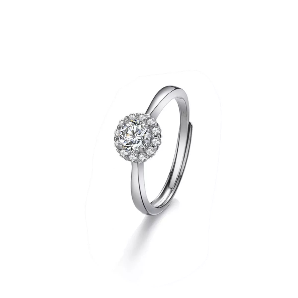 1 Carat Moissanite 925 Sterling Silver Ring - cas7m