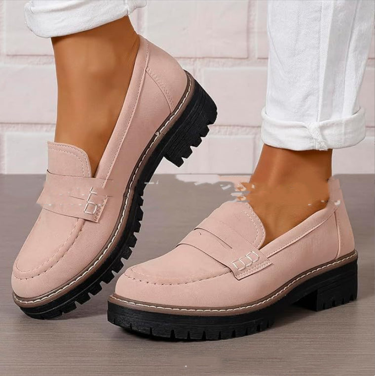Fashion Flat Shoes Casual Matte British Style Women's Shoes - cas7m