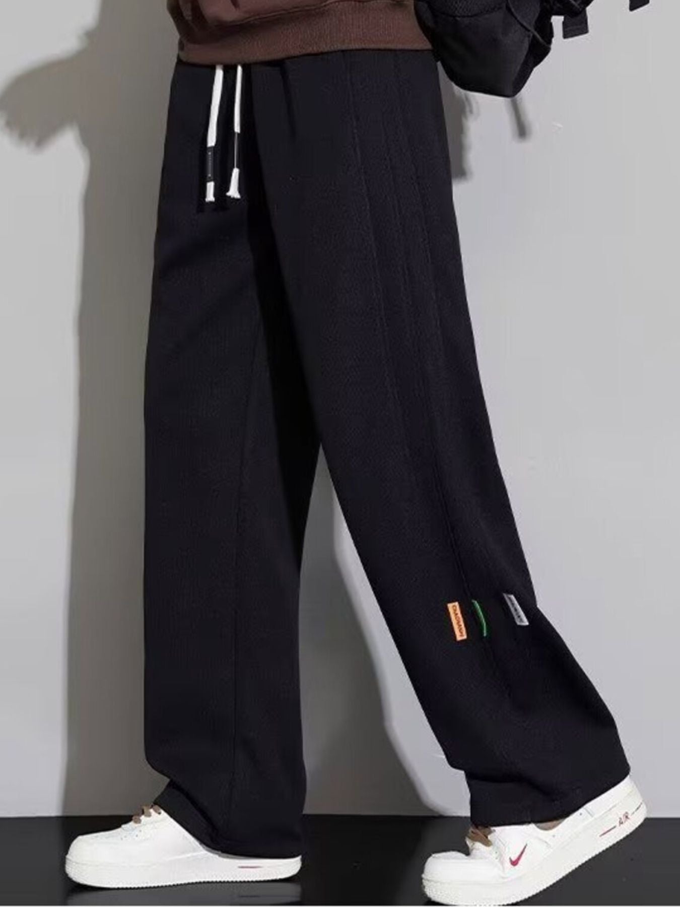 Men's Plus Size Casual Loose Fit Drawstring Pants - cas7m