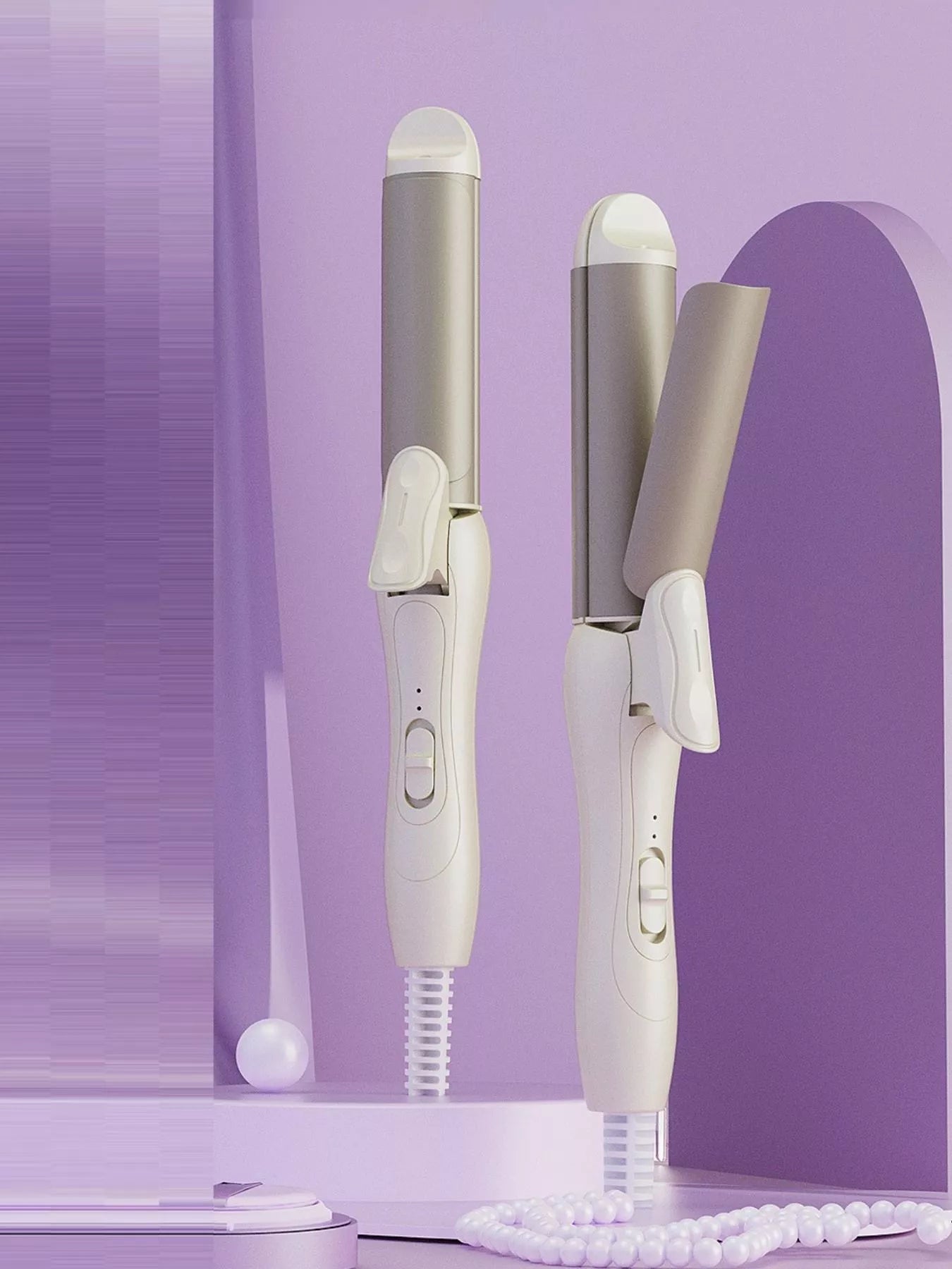 Dual-Function Anti-Scald Curling & Straightening Hair Tool - cas7m