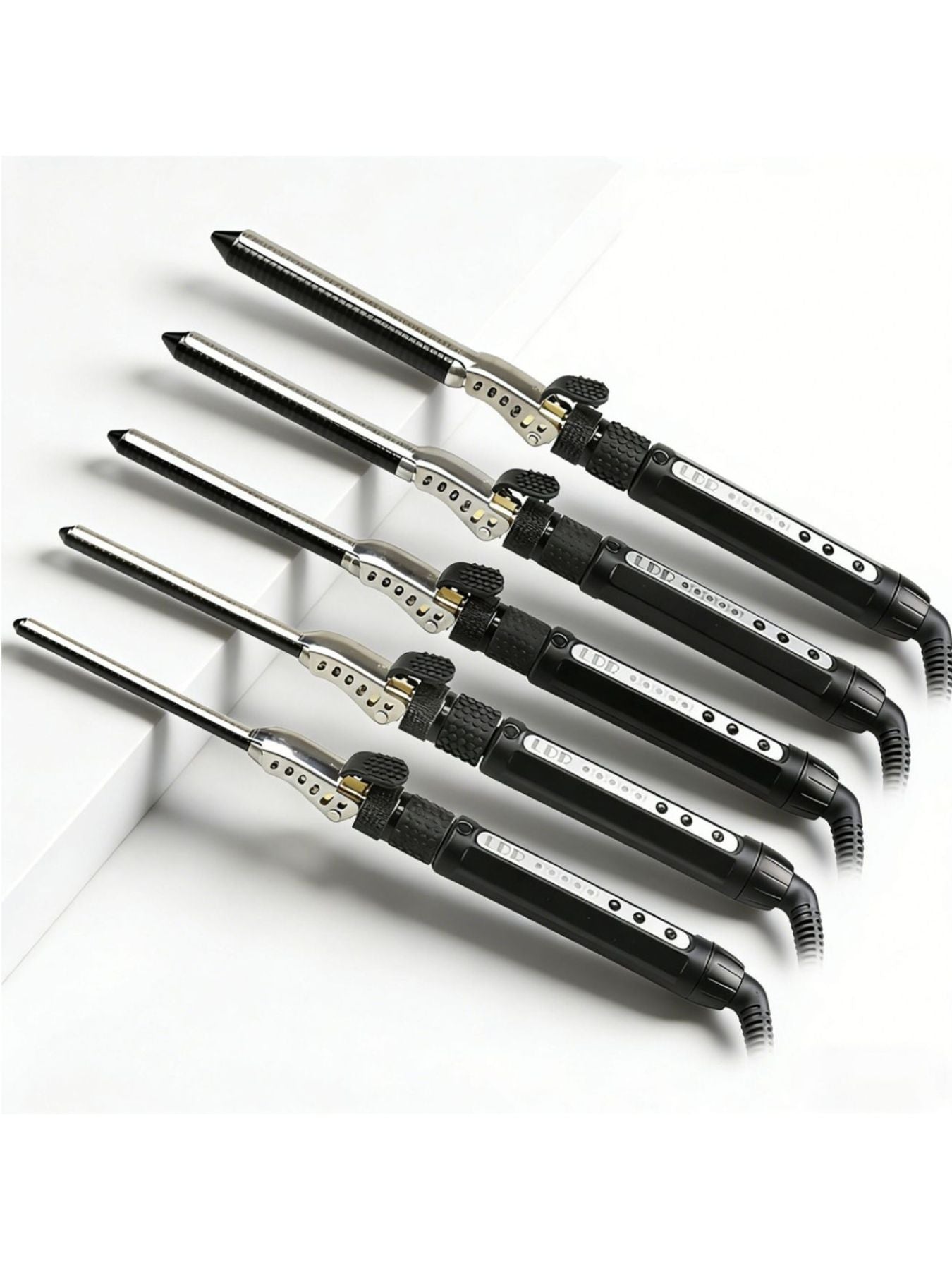 Adjustable Heat Salon-Quality Curling Iron with Anti-Scald Tech - cas7m