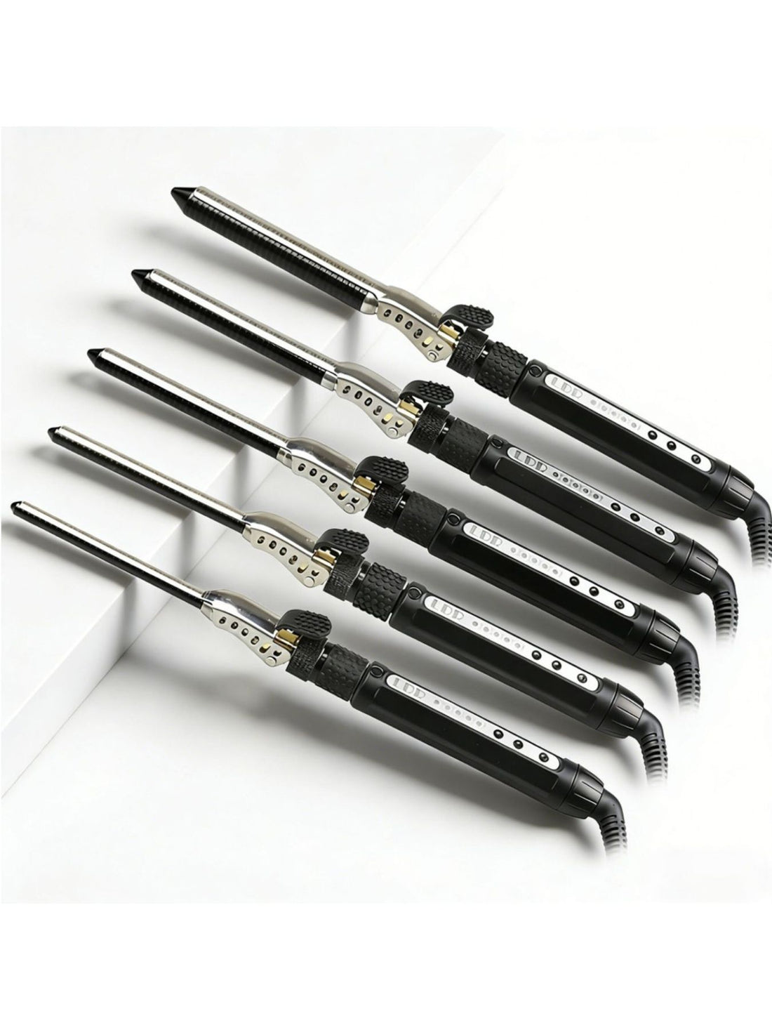 Adjustable Heat Salon-Quality Curling Iron with Anti-Scald Tech - cas7m
